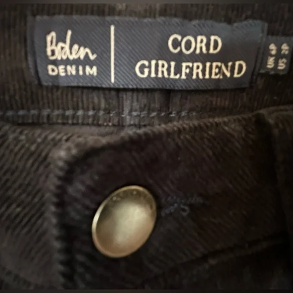 Boden Petite Cord Girlfriend Jeans in Navy - Picture 6 of 8